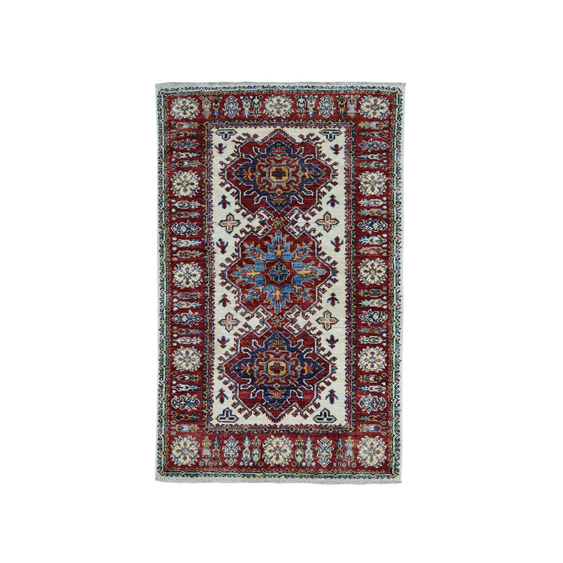 Traditional Wool Hand-Knotted Area Rug 2'8